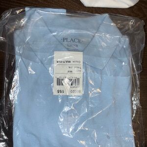 Childrens place boys blue school uniform shirt long sleeve